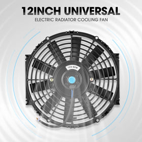 DNA MOTORING fan installed as a pull fan improving radiator airflow and cooling