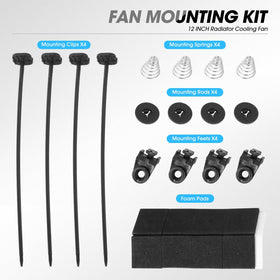 DNA MOTORING mounting kit tabs displayed for quick zip-tie installation benefit