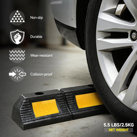 DNA MOTORING close-up of yellow reflective tape for night visibility
