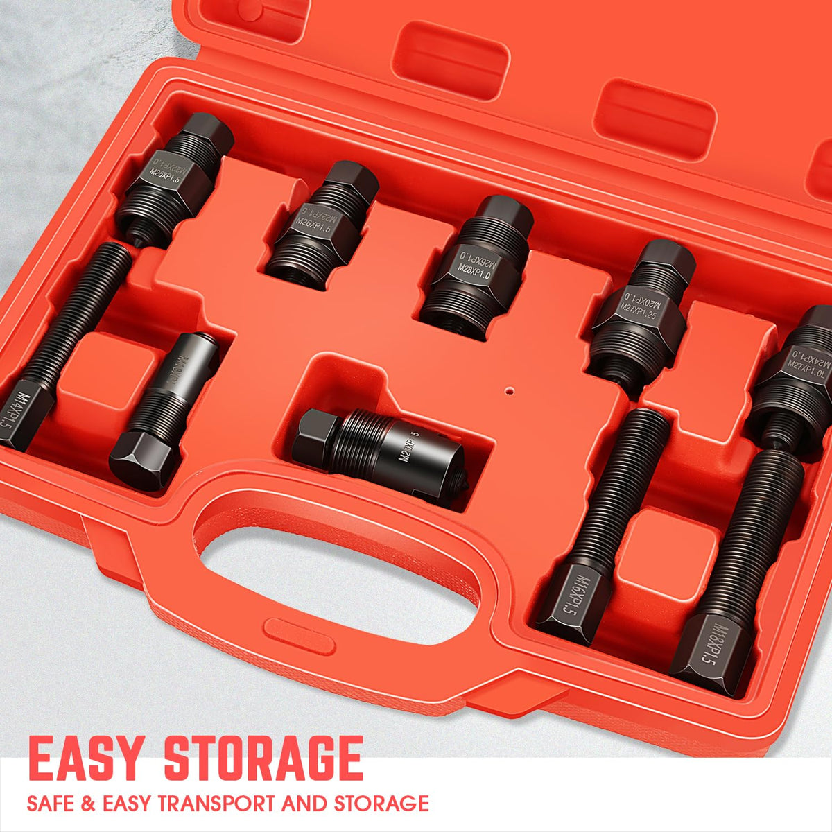 DNA MOTORING puller next to ruler showing scale and compactness for toolbox convenience