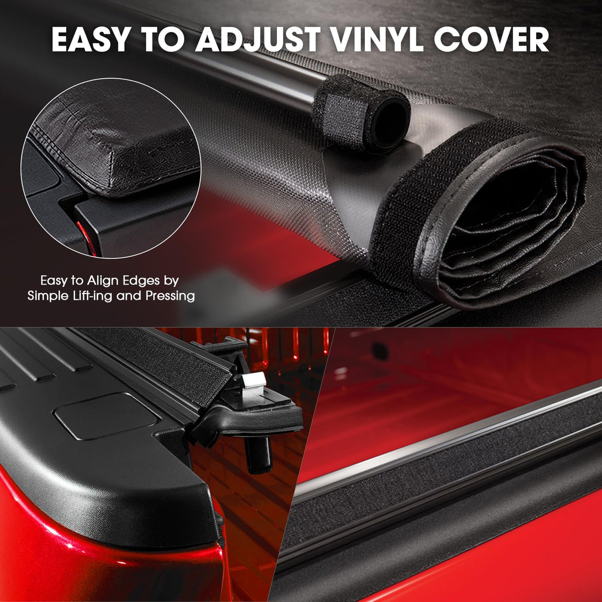 DNA MOTORING rubber seal and Velcro edge providing weather protection