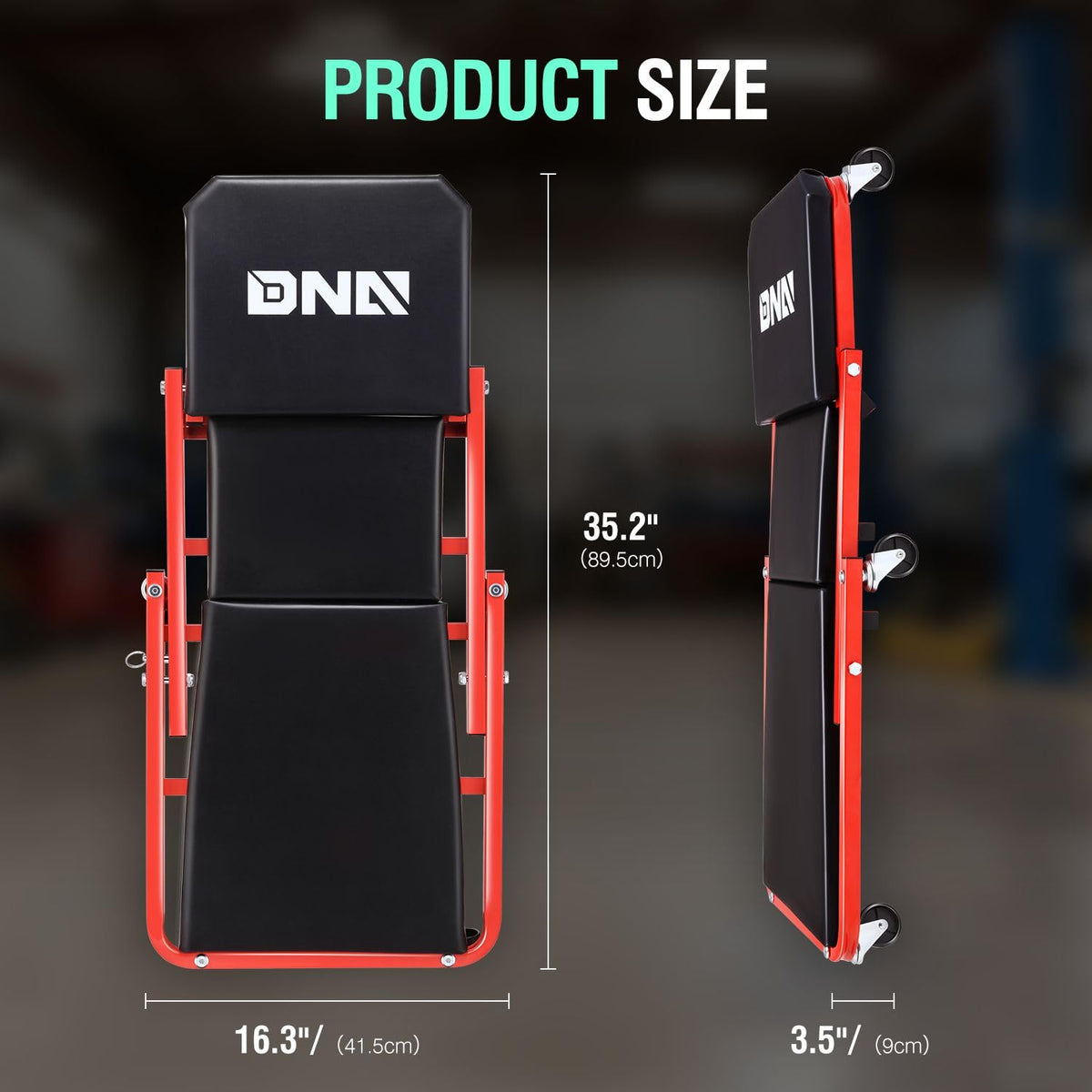 DNA MOTORING side profile showing tubular steel frame strength and reliability