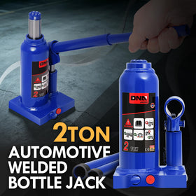 DNA MOTORING side profile showing jack at full lift and clear height indication
