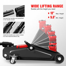 DNA MOTORING swivel caster wheels detail for easy maneuvering benefit