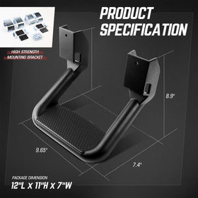 DNA MOTORING close-up textured step surface showing slip-resistant grip