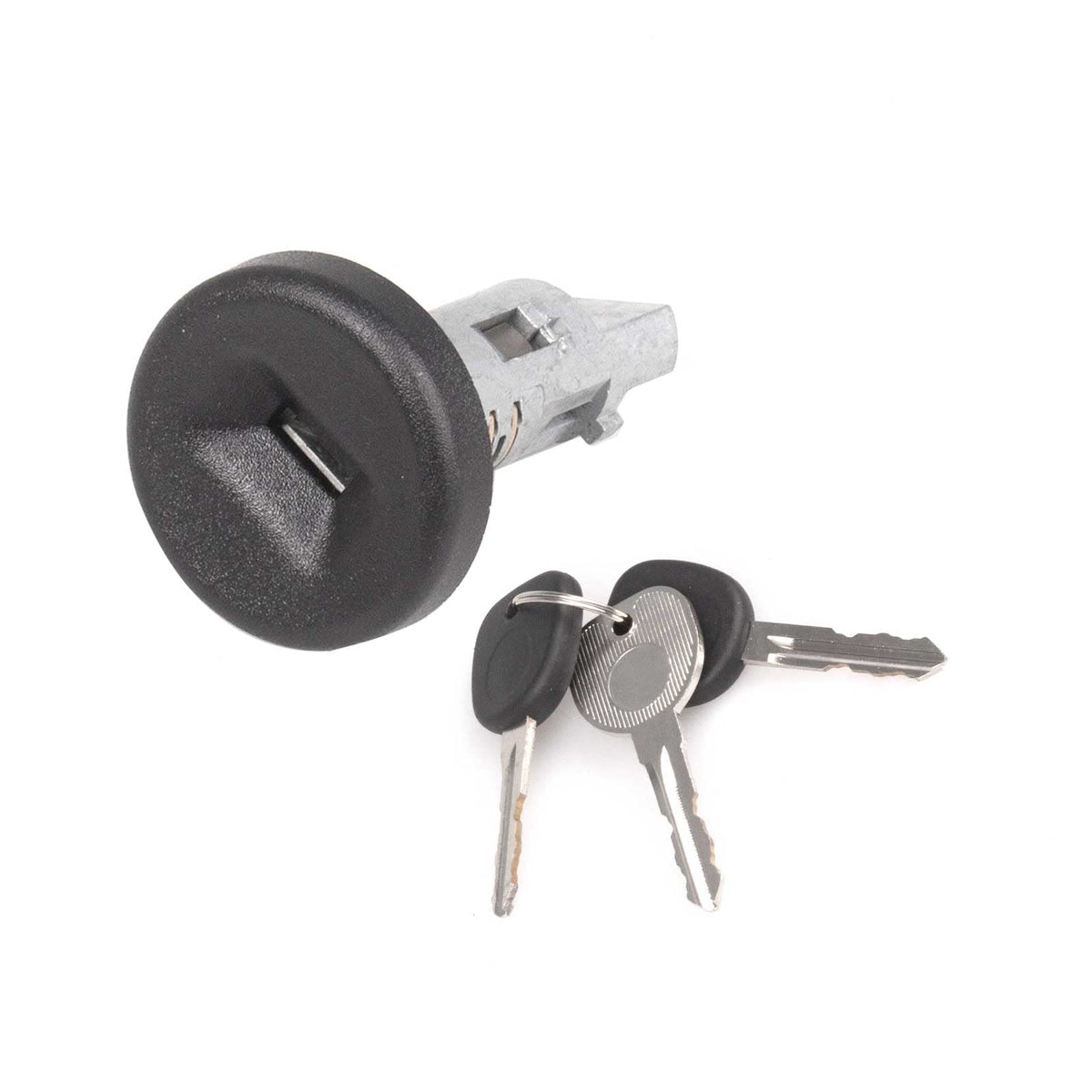 Dngbymx ignition lock cylinder front view showing mounting points and clean finish for direct fit