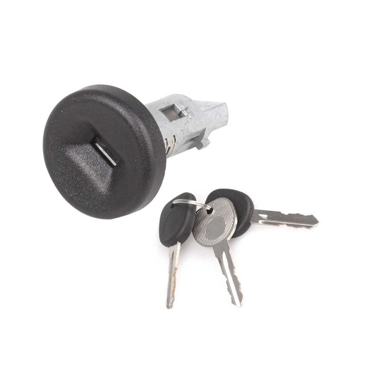 Dngbymx ignition lock cylinder front view showing mounting points and clean finish for direct fit