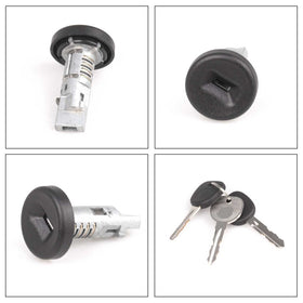 Dngbymx cylinder installed in steering column with vehicle scale showing correct fit
