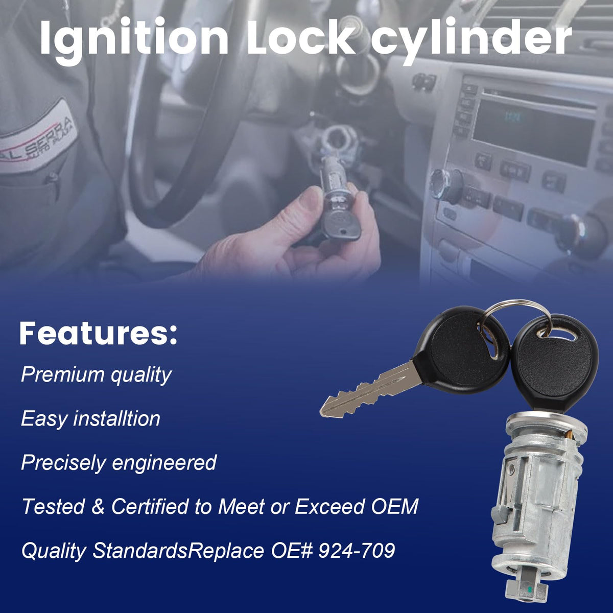 Dngbymx installed in vehicle dash demonstrating restored smooth key rotation