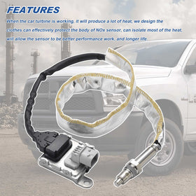Dngbymx sensor installed under hood in Dodge Ram demonstrating easy direct replacement