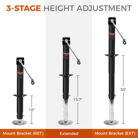 Dnigh base foot on gravel demonstrating stable support and traction