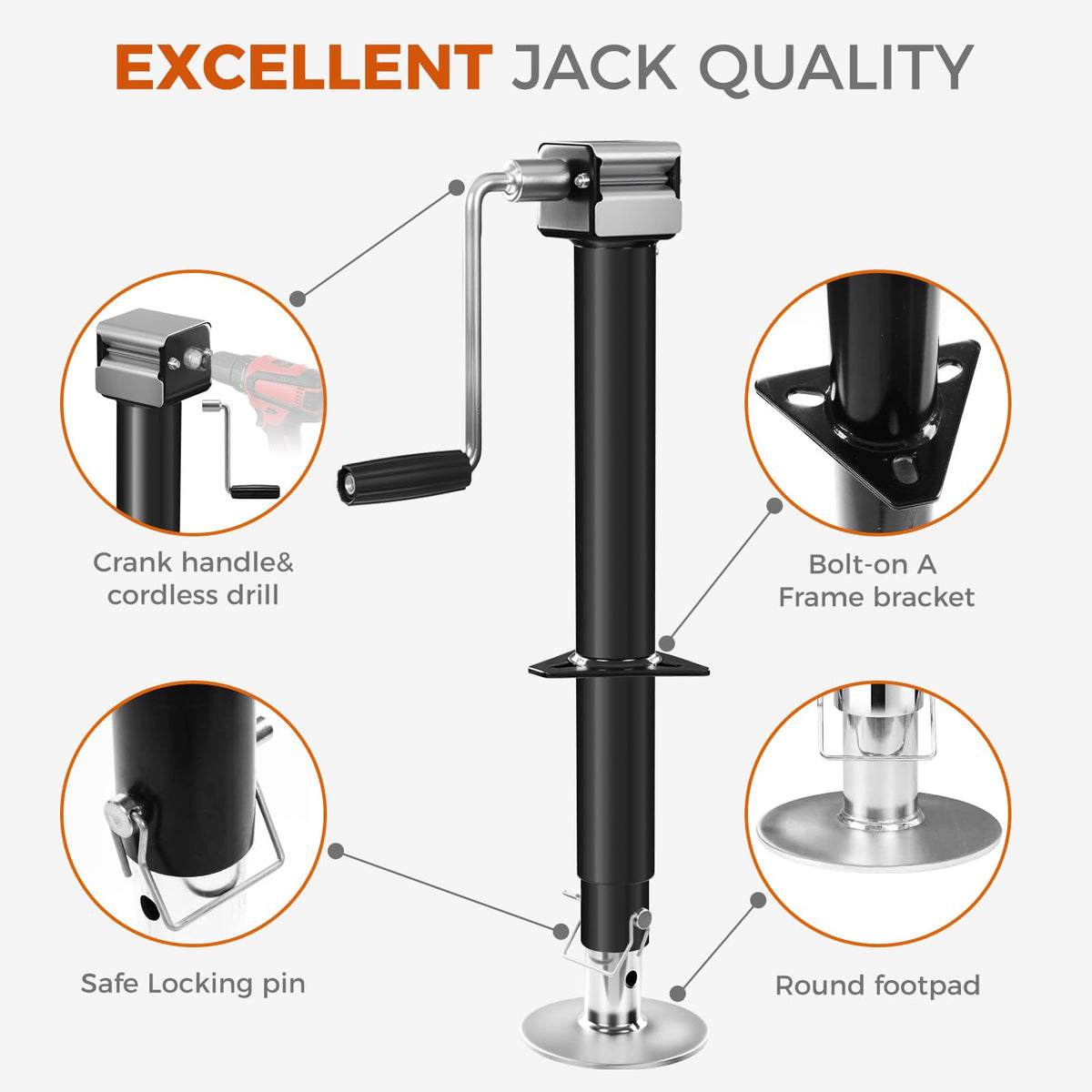 Dnigh crank with drill adapter showing quick powered operation