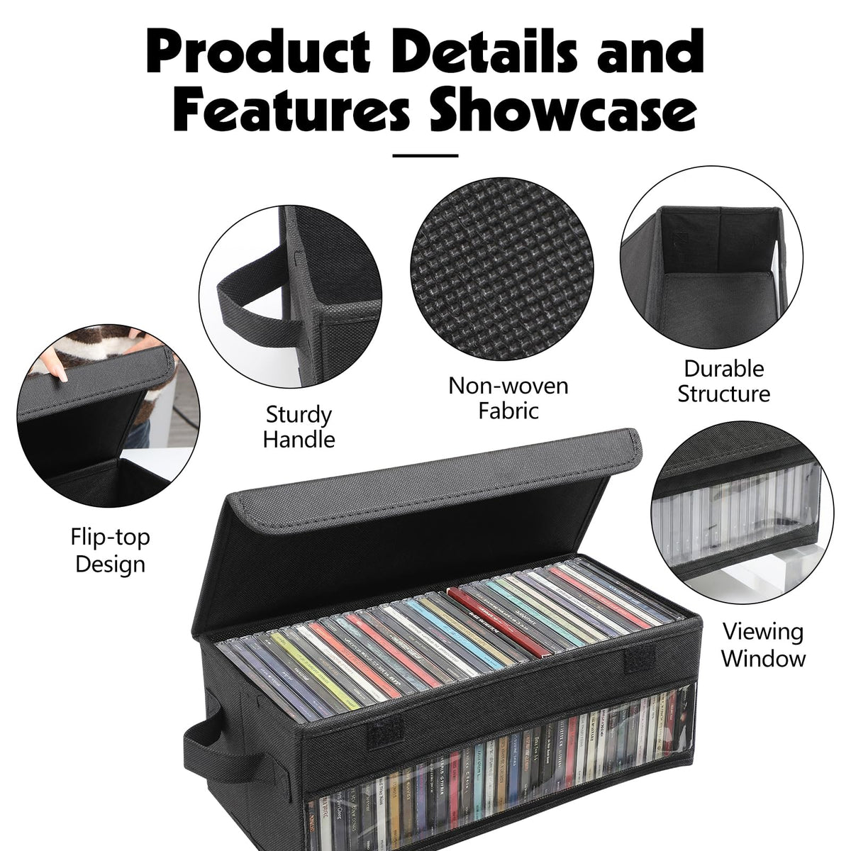 Dntorx flip-top lid open for easy access and dust protection benefit