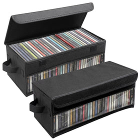 Dntorx front view of two-pack storage boxes showing tidy appearance and organized benefit