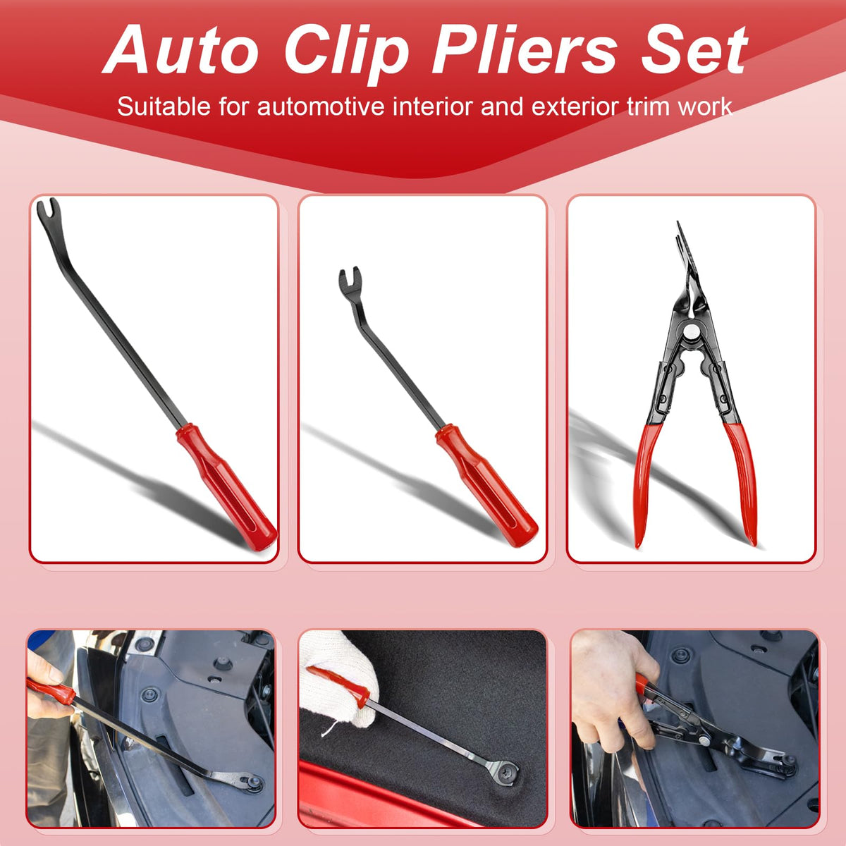 Doaho spring-loaded clip plier detail offering ergonomic non-slip handle benefit