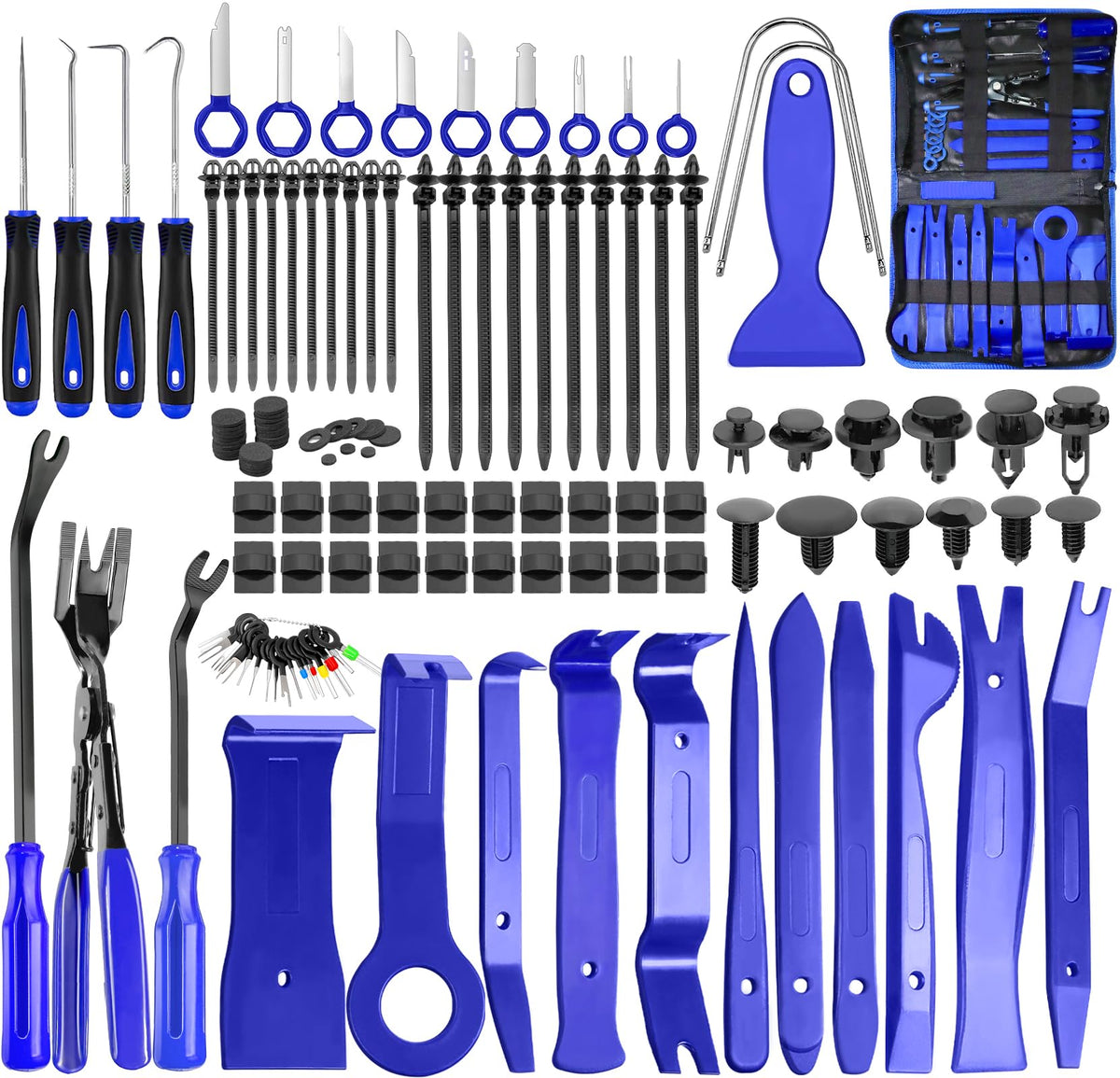 Doaho front view of full tool set and bag showing organized kit and convenience