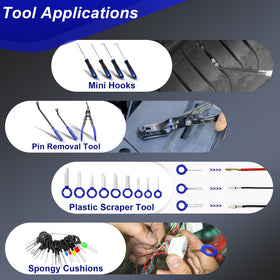 Doaho assortment of retainer clips and cable ties for replacing lost hardware
