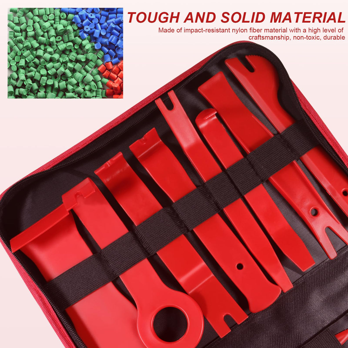 Doaho tools beside a hand for size comparison ensuring correct grip and control