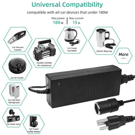 DOBVDLA aluminum heat-dissipation base close-up, keeps adapter cool for continuous use