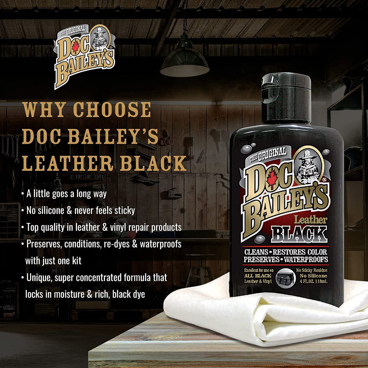 Doc Baileys sponge applicator applying dye for precise coverage