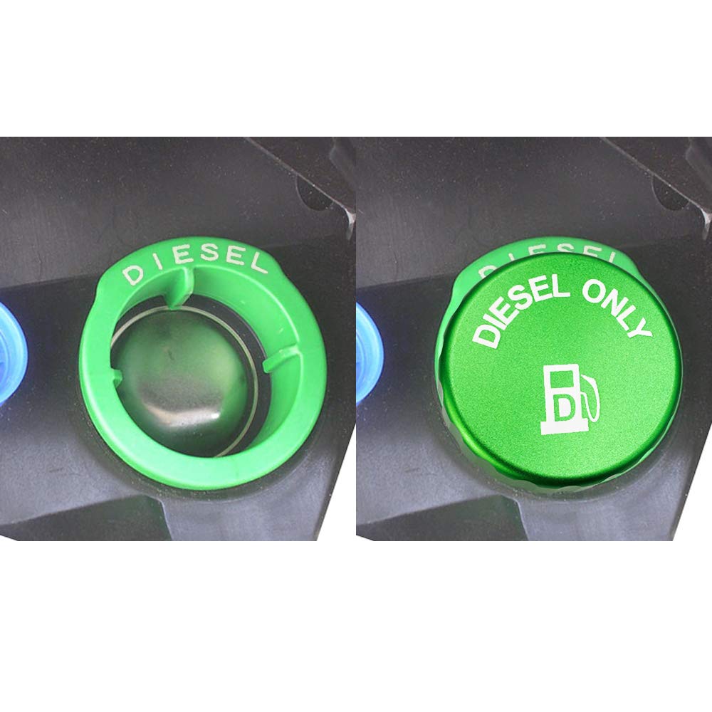 DOCA close-up of built-in magnet on green cap for hands-free refueling