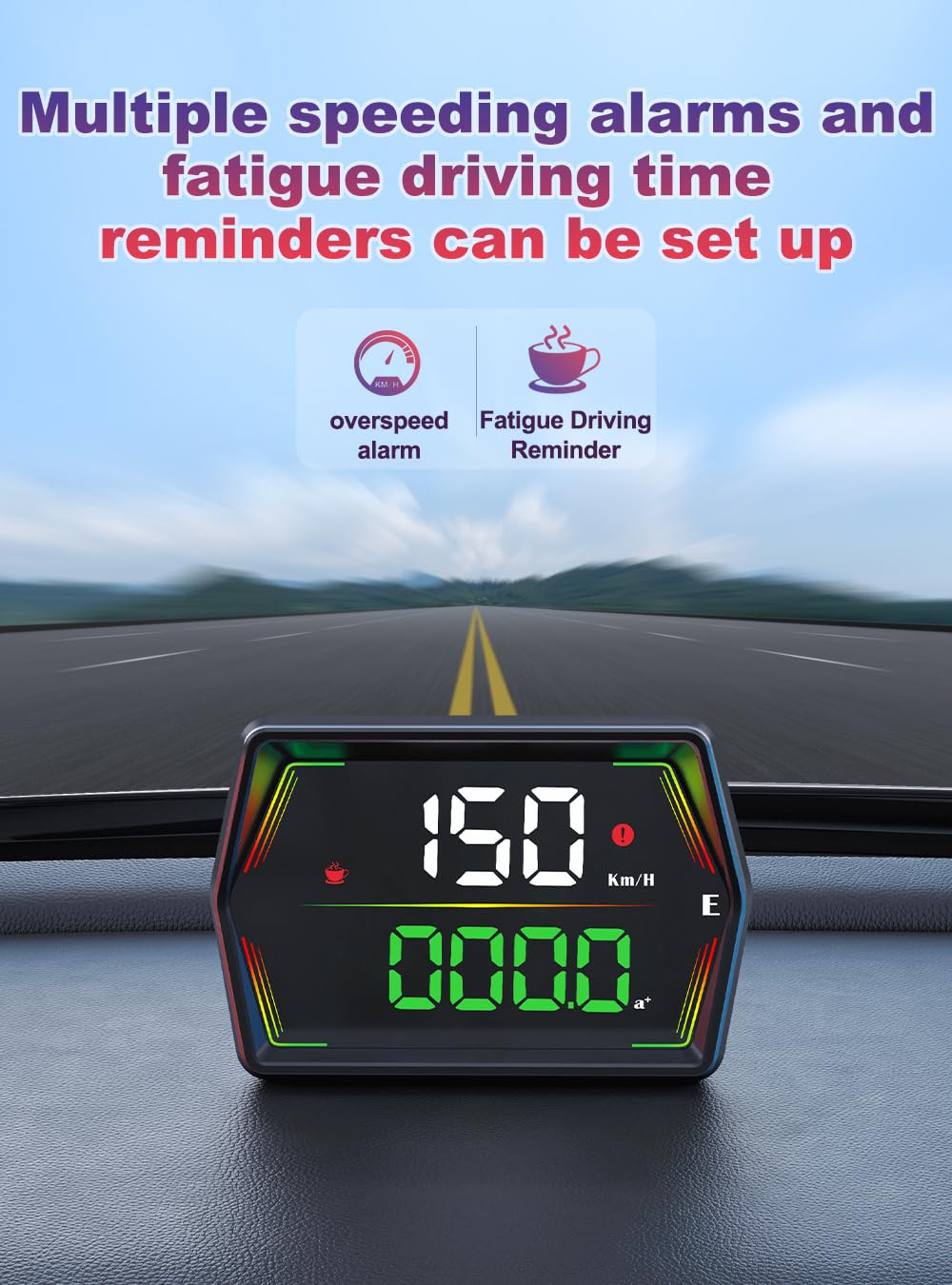 Docbraces compass and speed readout offering directional awareness while driving