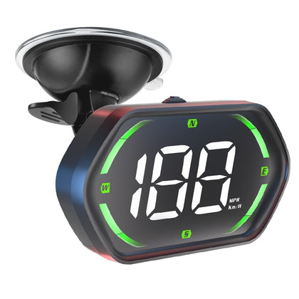 Docbraces front display showing speed and alerts for safer driving