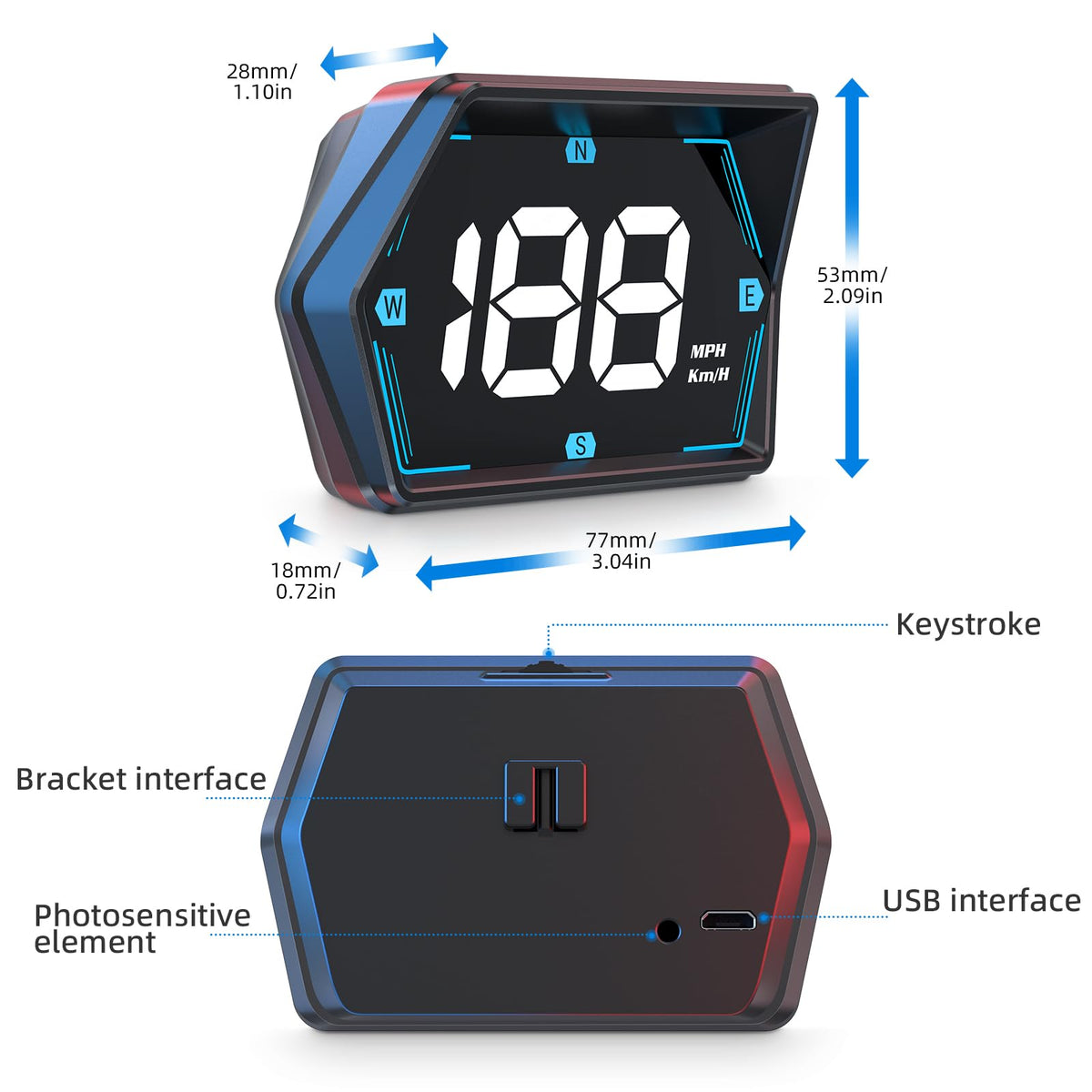 Docbraces next to smartphone showing compact 3-inch scale advantage