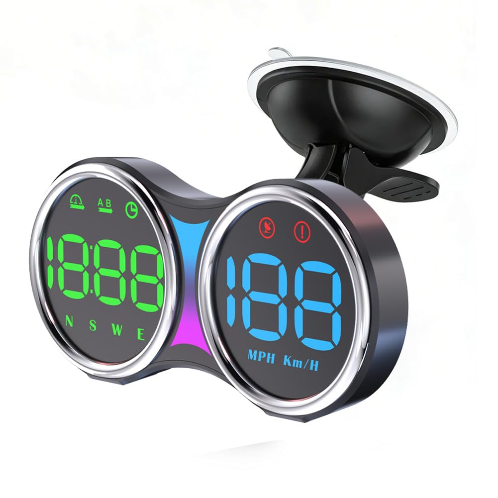 Docbraces front display showing clear speed readout and improved situational awareness