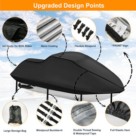 DOCEPERT detailed double-stitched seam, durable waterproof reinforcement