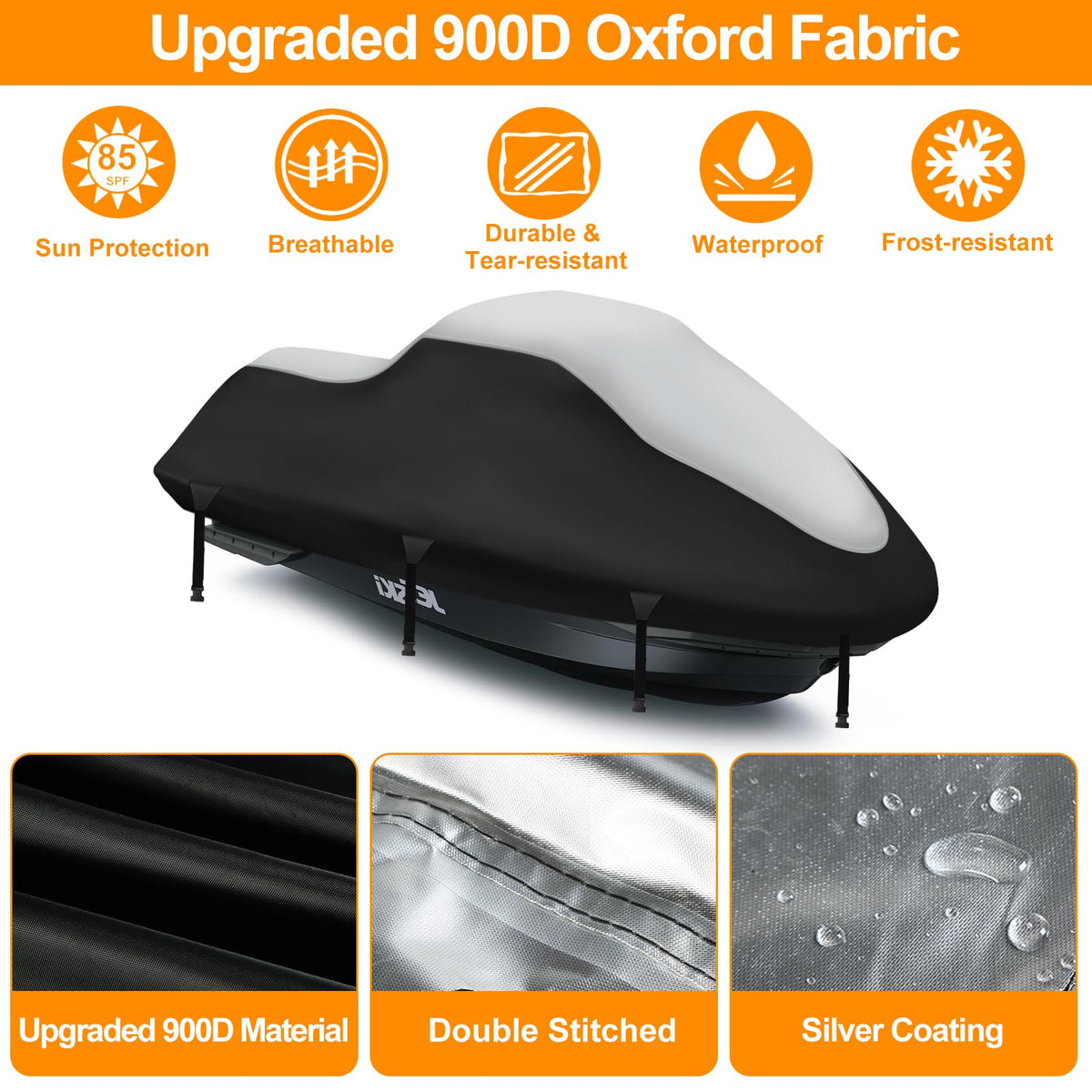 DOCEPERT adjustable straps and buckles closeup securing cover against wind