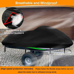 DOCEPERT windproof buckles and straps fastened, keeps cover stable in wind