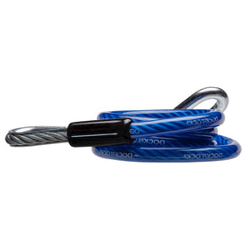 DocksLocks close-up of galvanized S-hook and vinyl coating demonstrating corrosion resistance