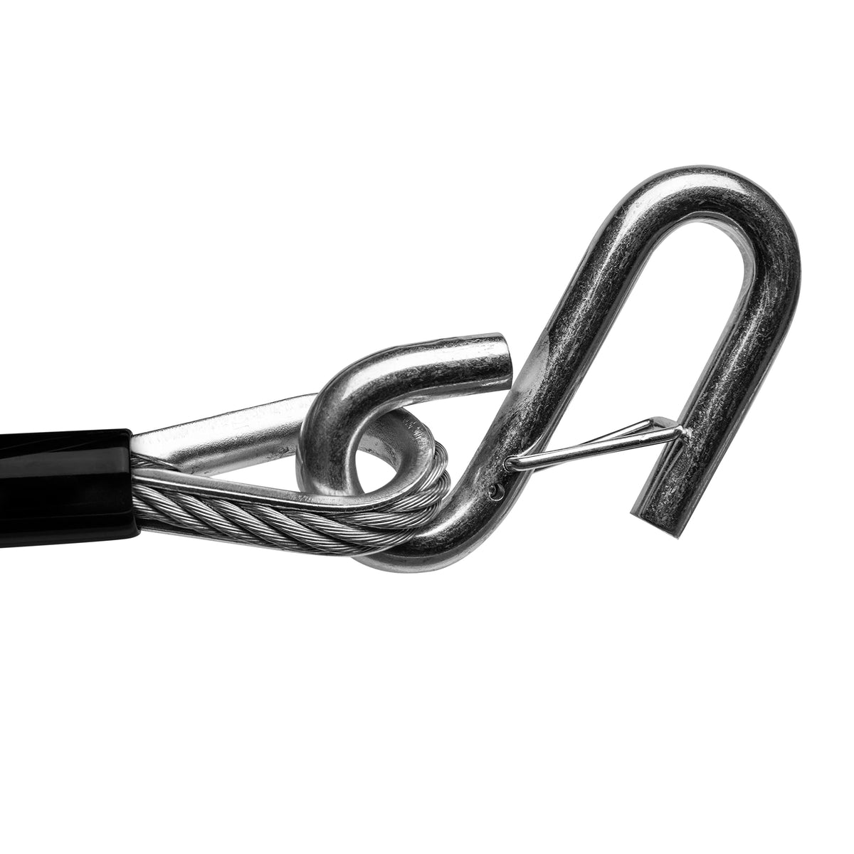 DocksLocks cables installed on trailer in use showing secure attachment and reduced road drag