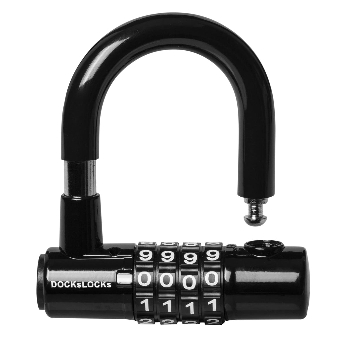 DocksLocks side profile of zinc-alloy body highlighting impact and pry durability