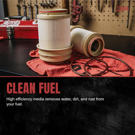 Doc's Diesel separator installed on RAM engine illustrating direct-fit convenience