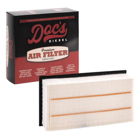 Doc's Diesel front view showing filter shape and fit for quick identification and correct purchase