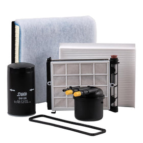 Doc's Diesel front packaging showing complete filter kit and easy identification