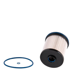 Doc's Diesel filter media close-up revealing pleated element for improved filtration