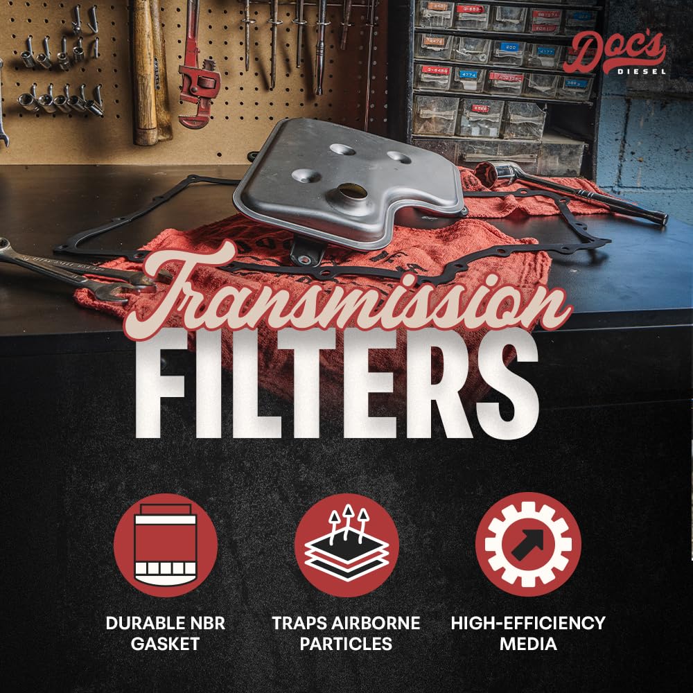 Doc's Diesel filter installed under truck demonstrating correct fit and protection