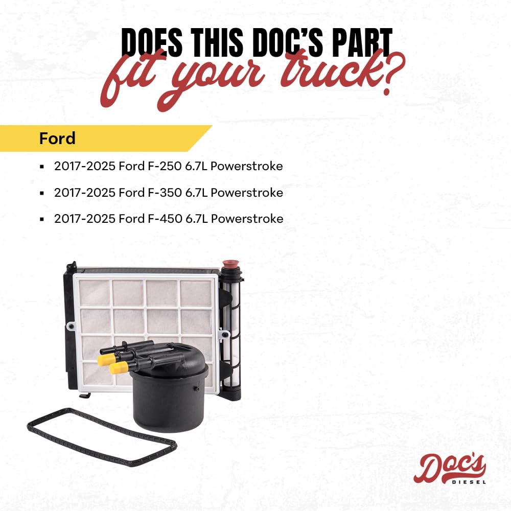 Doc's Diesel label and stamped specs visible for verification of cross-reference