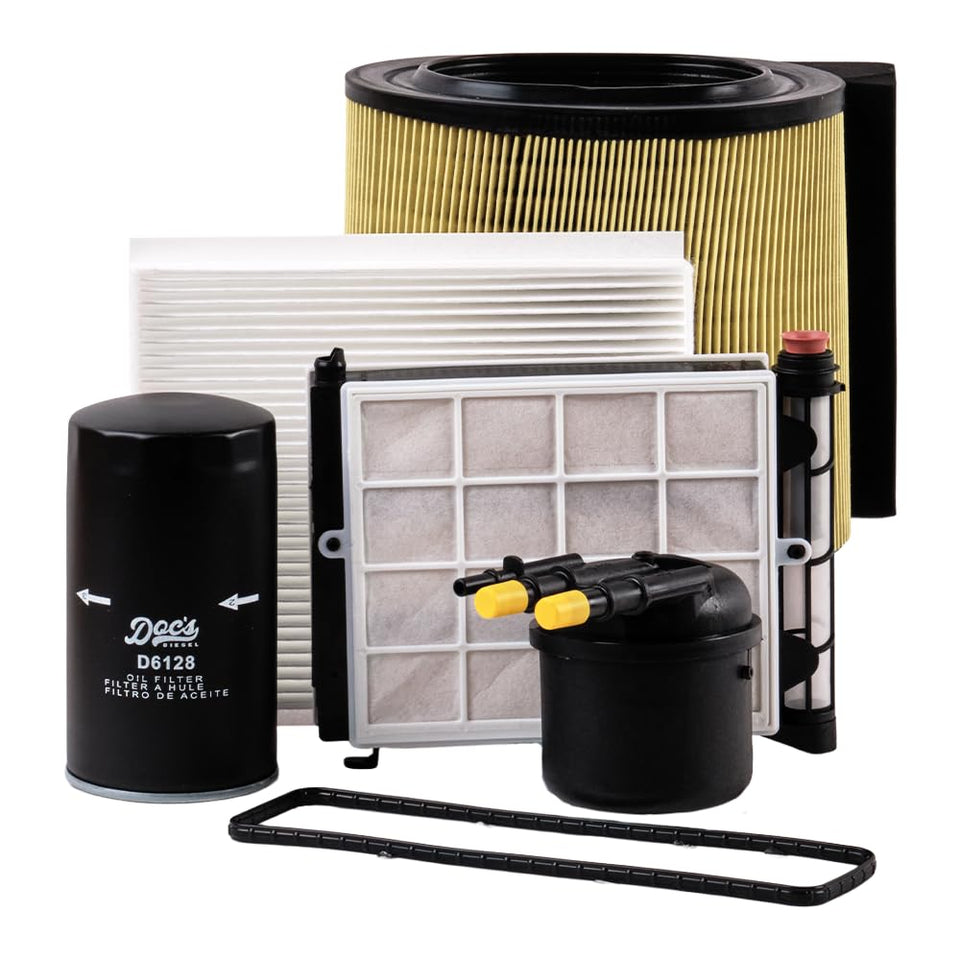 Doc's Diesel front package view showing all three filters for easy service