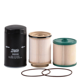 Doc's Diesel front packaging showing included filters and labels for easy identification