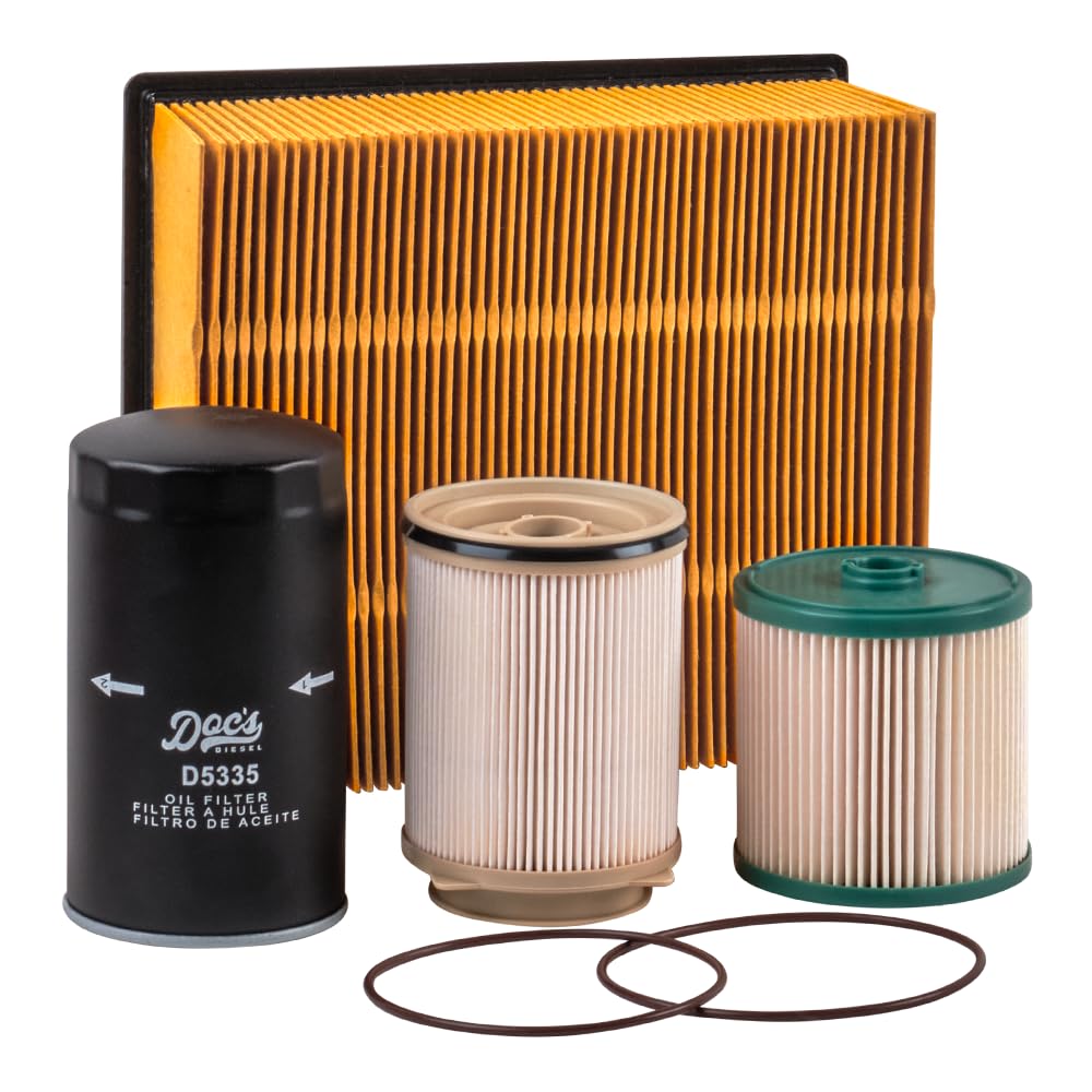 Doc's Diesel front packaging showing complete filter combo and clear labeling