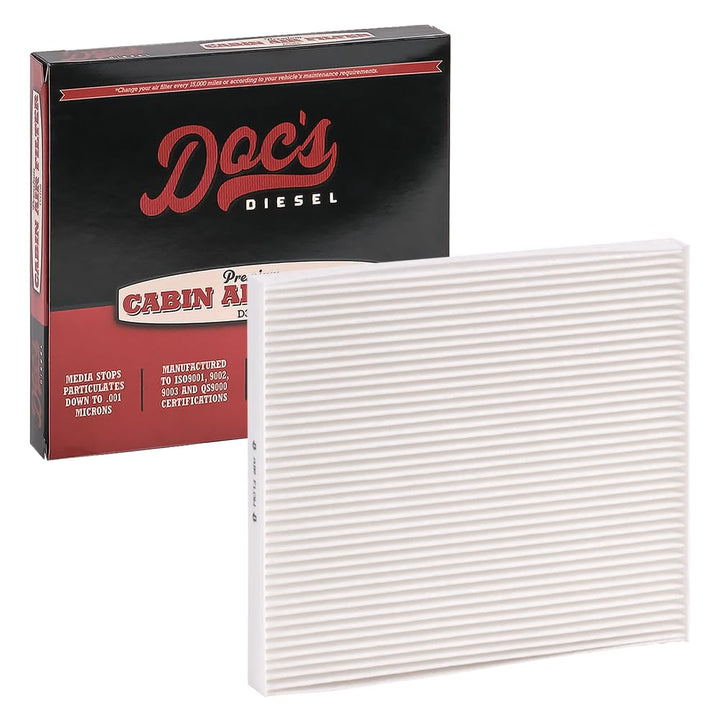 Doc's Diesel front packaging showing filter and fitment details for quick identification