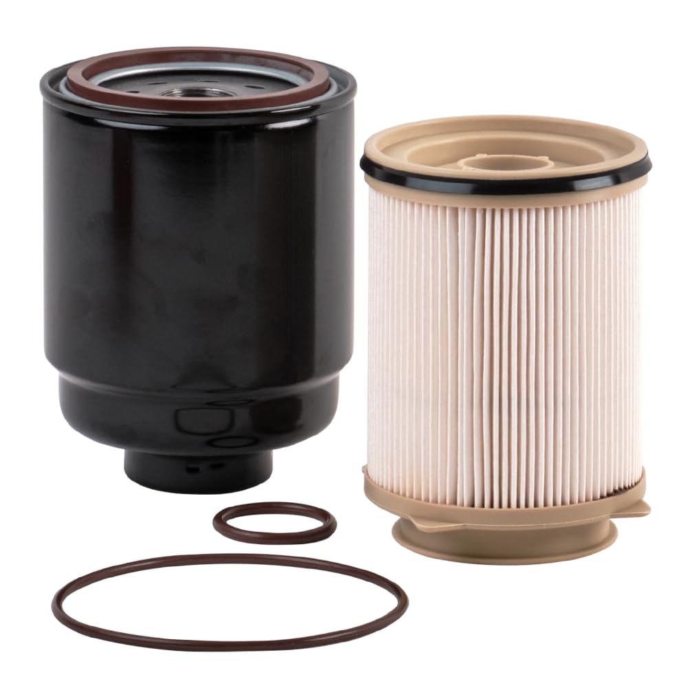 Doc's Diesel front view packaging showing two fuel water separators for fit verification