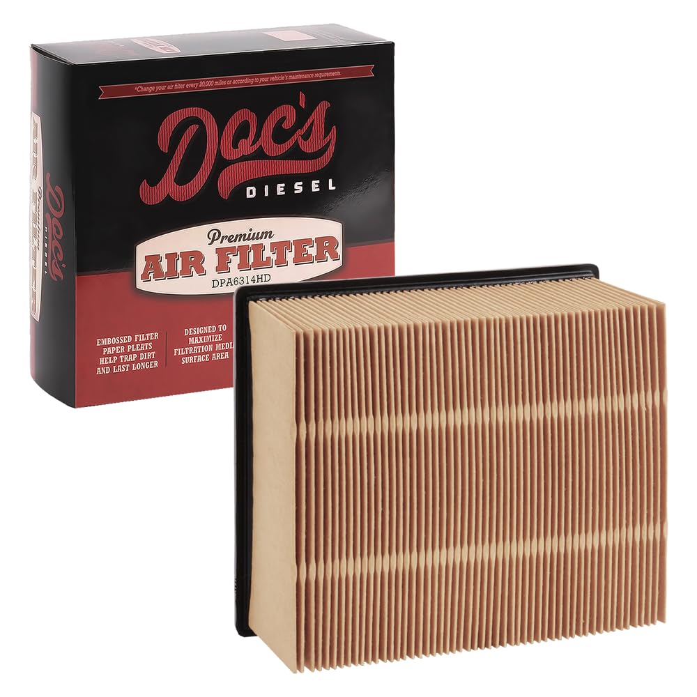 Doc's Diesel front view showing packaging and label, clear fit and part info