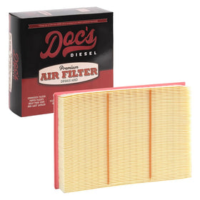 Doc's Diesel front view showing filter shape and fit for easy replacement