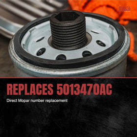 Doc's Diesel filter installed under RAM truck showing proper fit and secure mount
