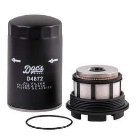 Doc's Auto Parts kit front packaging showing both filters and benefits